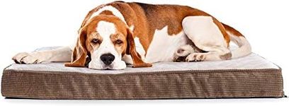 Milliard Quilted Padded Orthopedic Dog Bed, Egg Crate Foam with Plush Pillow Top Washable Cover (41 inches x 27 inches x 4 inches)