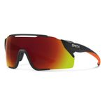 Smith Unisex's Attack Mag MTB Sunglasses, Matte Black Cinder/Chromapop Red Mirror, One Size