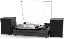 WOCKODER Record Player with Dual St