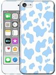 Glisten - iPod Touch 7th / 6th / 5th Generation Case - Cow Skin Blue Pattern Design Printed Slim, Sleek & Cute Plastic Hard Protective Designer Back Phone Case/Cover for iPod Touch 7/6 / 5.