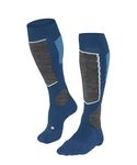 FALKE Men's SK2 Ski Socks Medium Cushioning Shin Padding Anti Blister Warm Breathable Quick-Drying Climate-Regulating Odour-Neutralising Wool Functional Yarn 1 Pair
