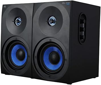 Woxter SO26-077 Dynamic Line DL-410 FX Altavoces gaming, Estéreo 2.0, Autoamplificados con 150W, Madera, Woofer de 4 pulgadas, 2 Tweeter, Negro, 3.5 mm