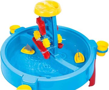 DOLU Kids 3-in-1 Sand & Water Pit with Drawing Table – Blue Outdoor Play Station