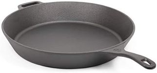 Commercial CHEF 15-inch Pre-Seasoned Cast Iron Skillet