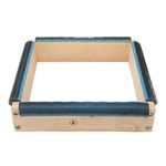 9.8in 4 Sides Embroidery Strip Frame Gripper Frame Sturdy Solidwood Easy Assembly Rug Hooking Frame with Screws Wrech for Tufting DIY