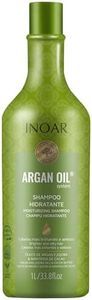 INOAR Argan Moist Shampoo with Moroccan Argan Oil for Deep Hydration, Shine & Softness, 33.8 Fl Oz