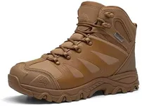 NORTIV 8 Men's Ankle High Waterproof Hiking Boots Outdoor Lightweight Shoes Trekking Trails Armadillo,Size 9.5,Coyote,160448_M