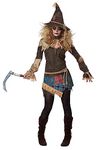 Creepy Scarecrow Womens Costume X-Small Brown