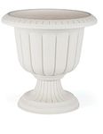 Tamersgifts Plastic Round Garden Urn Plant Pot Planter Outdoor Garden Stand Round -3 colours (Off White, Large)