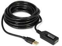 Plugable 5 Meter (16 Foot) USB 2.0 Active Extension Cable Type A Male to A Female - Driverless