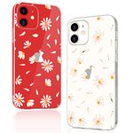 JOYLAND Daisy Case for iPhone XR Bumper Floral Skin Anti-Scratch Shock Proof Clear TPU Phone Case Cover Shell Compatible for iPhone XR