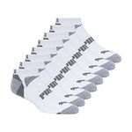 PUMA mens Low Cut 8 Pack Cool Cell No Show Socks, White/Steel Grey, 10 13 US