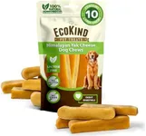 EcoKind Premium Gold Yak Cheese Himalayan Dog Chews, Dog Treats Large Breed, All Natural, High Protein, for Aggressive Chewers, Large - 10 Chews