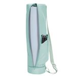 Yoga Bag Women Full-Zip Exercise Yoga Mat Bag with Wet Compartment and Bottle Pocket Yoga Mat Carrier with Adjustable Shoulder Strap, Mint Green (Patent Pending)