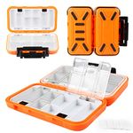 REAWOW 16 Compartment Waterproof Portable Fishing Tackle Box Storage And Set Plastic Small-Lure-Case Fishing-Accessories Boxes Storage Containers Double-sided