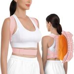 FORTEMOTUS Posture Corrector Upper Back Support, Fully Adjustable Back Straightener for Mid, Upper Spine Support, Posture Corrector for Hunchback,Neck, Shoulder, Clavicle and Back Discomfort Relief