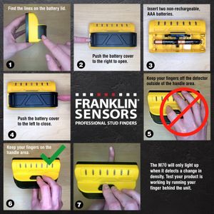 Franklin ProSensor M70 Stud Finder – Precision Wall Scanner