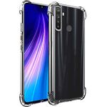 TheGiftKart Flexible Shockproof Crystal Clear TPU Soft Back Cover Case with Cushioned Edges for Ultimate Protection for Xiaomi Redmi Note 8 (Transparent)