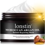 lonstin Hair Mask Treatment, Argan Oil Hair Mask Deep Conditioner Sulfate Free Keratin Hair Treatment Mask for Dry Damaged Hair, Color Treated & Bleached Hair & Split End, Hydrating Repair Mask for Men & Women, Leave Hair Smooth and Shiny, 10.1 fl oz