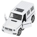 AARAV ENTERPRISE Diecast Off-Road Toy SUVs - 1:36 Scale, Black, Openable Doors for Collectors and Kids (MERC G Wagon White)