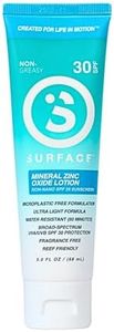 Surface Mineral Lotion - Reef Safe, Broad Spectrum UVA/UVB Protection, Cruelty and Paraben Free, Hypoallergenic, Non-Greasy, Ultra Water Resistant - SPF 30, 3oz