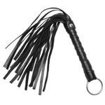 Zhichengbosi Horse whips Crop, Horse Crop with Faux Leather, Equestrian Riding Crops for Horses, Black Horse Whips for Show and Riding (Black, 30)