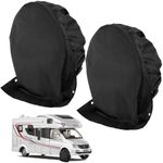 2 x caravan wheel cover, black wheel cover, caravan, tyre cover, tyre cover.