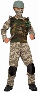 Forum Novelties Boys Combat Trooper Child's Costume, Multi-Color, Large