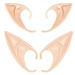 Cosplay Fairy Elf Ears Latex - Pixie Elf Ears Pointed Ear Elven Ears Dress Up Accessories for Christmas Halloween Party