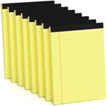 Aidunmis 8 Pack Yellow Note Pads Legal Pads Notepad for Office Yellow Writing Pads 8.5 x 11 Wide Ruled Paper Pads