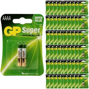 Premium Batteries GP AAAA Battery 25A Super Alkaline MN2500 E96 LR61 - EXP 11-23 (160 Batteries - Wholesale)
