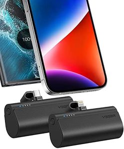VEGER Power Bank 5000 mAh 2 Pieces 20 W PD Mini Portable Power Bank External Battery Fast Charging Wireless Power Bank Small Mobile Phone Chargers Compatible with iPhone and USB C Mobile Phones
