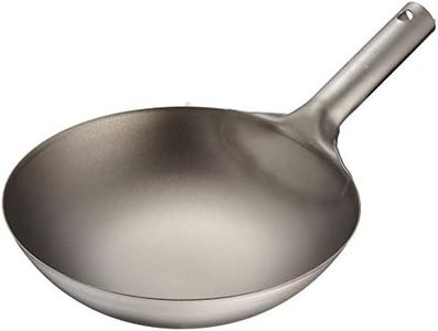 EBM Pure Titanium Ultra Lightweight Wok Single Pot 10.6 inches (27 cm)