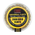 Ferroz Lighter Flints - Universal Lighter Flint (Gold, 200)