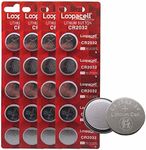 LOOPACELL CR2032 3V Lithium Coin Battery (20 Pack) – High Capacity Button Round Batteries for Watch, Remote – 2032 Flat Circle Cell Button Battery