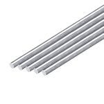 uxcell 10Pcs 3/16"(5mm) Dia Round Aluminum Rod, 8"(203mm) Long 6061 Aluminum Round Rod Solid Lathe Bar Stock for Industry Construction DIY Crafts