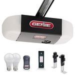 Genie 2055-LED Essentials Garage Door Opener, LED Bulbs Included, Ultra-Quiet Belt Drive Garage Door Opener