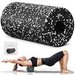 EVEREST FITNESS Foam Roller - 30 cm and 60cm - Medium Hardness Massage Roller for Muscles - Yoga Pilates Back Muscle Rollers with Exercise Book and Carrying Bag