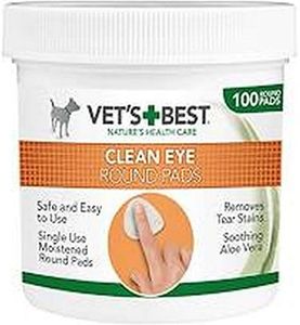 Vets Best Clean Eye Round Pads (100 pads In a Tub) (One Size) (White)