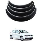 XZRTZ Fender Flares Over Wide Body Wheel Arches Auto Car Kit Mudguards Bolt On Pocket Rivet Style Compatible with Polo