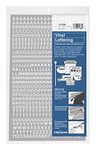 Chartpak 25-Inch Self Adhesive Vinyl Letters and Numbers, White (01006)