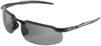 Bullhead Safety Swordfish Transition Safety Glasses with Polarized Anti Fog Lenses, Indoor/Outdoor Use, ANSI Z87+, Anti-Scratch Coating and UV Light Protection, Matte Black Frame