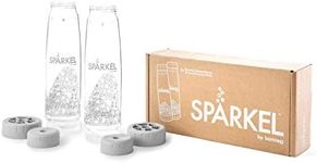 Spärkel Bottle 2-Pack - 2X 750ml (25.4oz.) - Always Have a Bubbly Drink Ready - Use with Spärkel Beverage System