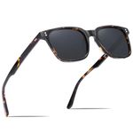 CARFIA Retro Polarised Sunglasses for Women UV400 Protection Driving Outdoor Acetate Frame