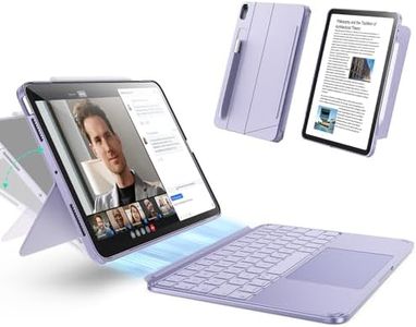ESR for iPad Air 11 Inch Case with Keyboard M4/M3/M2 (2026/2025/2024) & Air 5th/4th Gen Shift Keyboard Case, Magnetic Detachable Keyboard, Portrait/Landscape Modes, Click-Anywhere Trackpad, Purple