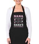 Mothers Day Grandma Gifts Grandma Cooking Chef Apron One Size Black