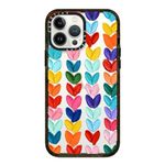 CASETiFY Impact Case for iPhone 13 Pro Max - Clear Polka Daub Hearts - Clear Black