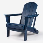 Folding Plastic Adirondack Chair, Weather-Resistant Materials, Folds Away for Storage, Navy Blue Colour, TL3001