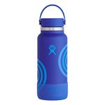 Hydro Flask Flex Cap Bottle with Boot - Stainless Steel Reusable Water Bottle - Vacuum Insulated - 32 oz (Dark Blue)
