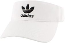 adidas Originals Twill Visor, White/Black, One Size